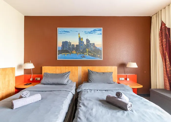 Naehe Frankfurt Messe Mit Netflix Und Balkon * 美因河畔法兰克福